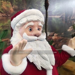 Lovely Christmas Decoration Santa Claus Animatronic Model Indoor Animated Father Christmas Statue PA-1988