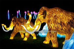 Mammoth Lanterns Customized Outdoor Park Animals Lanterns Festival Decorations CL-2604