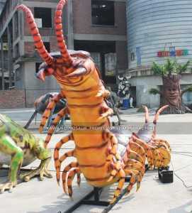 Outdoor Park Display Big Bugs Centipede Animatronic Animal Centipede Statue Customize AI-1435