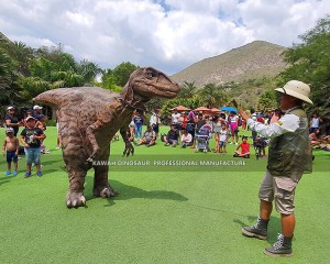 Real Look Realistic Dinosaur Costume Velociraptor Hidden Legs Customized for Dinosaur Park Show DC-916