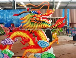 Realistic Dragon Lanterns Customized Waterproof Colorful Chinese Dragon Lantern Manufacturer CL-2624