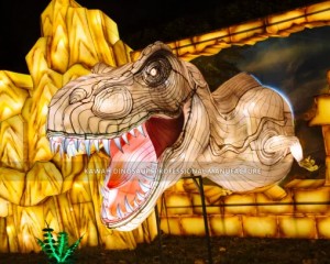 Realistic Lanterns T-rex Head Coming Out Customized Holiday Led Lighting Lanterns Decorations CL-2616