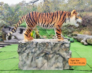 Realistic Tiger Model Life Size Tiger Statue Animatronic Animals For Show AA-1213