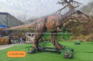 Tyrannosaurus Rex 7 Meters Long Animatronic Dinosaurs Life Size Dinosaurs Realistic T-Rex Statue AD-183