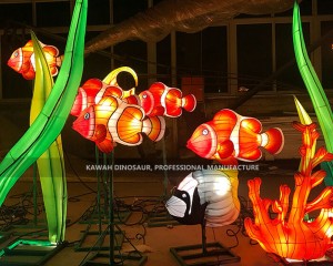 Underwater World Elements Various Colorful Fish Aquatic Plant Lights Marine Lighting Lanterns Factory CL-2611