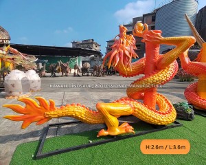 3D Printing Chinese Dragon FRP Material Kawah Factory Customized PA-2011