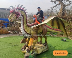 Animatronic Dragon Ride Amusement Park Ride on Dinosaur ADR-724