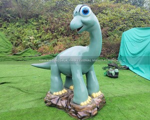 Decorative Dinosaur Statue Artificial Fiberglass Brachiosaurus Sculpture FP-2417
