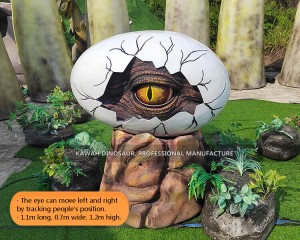 Realistic Dinosaur Egg Eyes Moving By Tracking Position Dinosaur Theme Park Interactive Attractions Factory Sale PA-2009