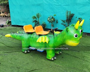 Zigong Dinosaur Supplier Coin Operated Kiddie Rides Electric Dinosaur Ride On for Theme Park ER-824