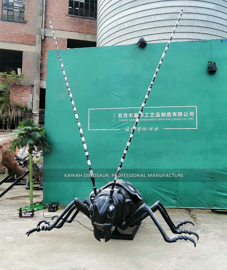 Wholesale Animatronic Spinosaurus Suppliers –  Adventure Park Big Bugs Animatronic Insects Insect Statue Anoplophora Chinensis Customize  – KaWah detail pictures
