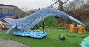 Simulated 8M Long Blue Whale Model Customized Animatronic Whale Sea Animals For Show AM-1662