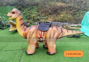 Walking Dinosaur Ride Brachiosaurus Interactive Equipment Ride Machine Animatronic Model WDR-797