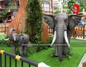Water Park Decoration Elephants Statue Animatronic Animal Customized AA-1252