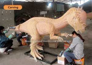 Life Size Dinosaur Pachycephalosaurus Animatronic Dinosaur Customized AD-162