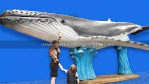 Other Amusement Park Products Animatronic Blue Whale for Park AM-1617