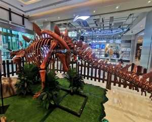 Artificial Static Stegosaurus Dinosaur Fossil Realistic Dinosaur Replicas for Shopping Mall SR-1803