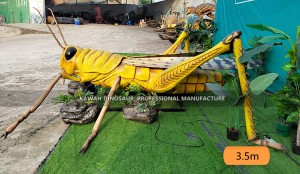 Large Outdoor Insect Sculptures Animatronic Locust Head Swing Factory Made Direct Sales AI-1406