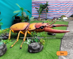 Large Size Moving Rubber Insects Tentacles Swing Lucanidae Beatles Model 3M AI-1418