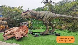 Realistic Dinosaur Models Dinosaur Animatronic T-Rex Fighting AD-024