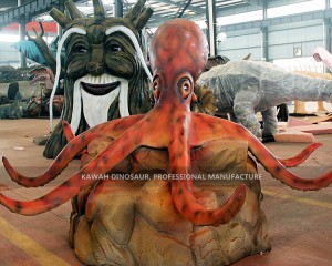 Buy Animatronic Octopus Statue Lifelike Marine Animals Model for Sea Park AM-1653