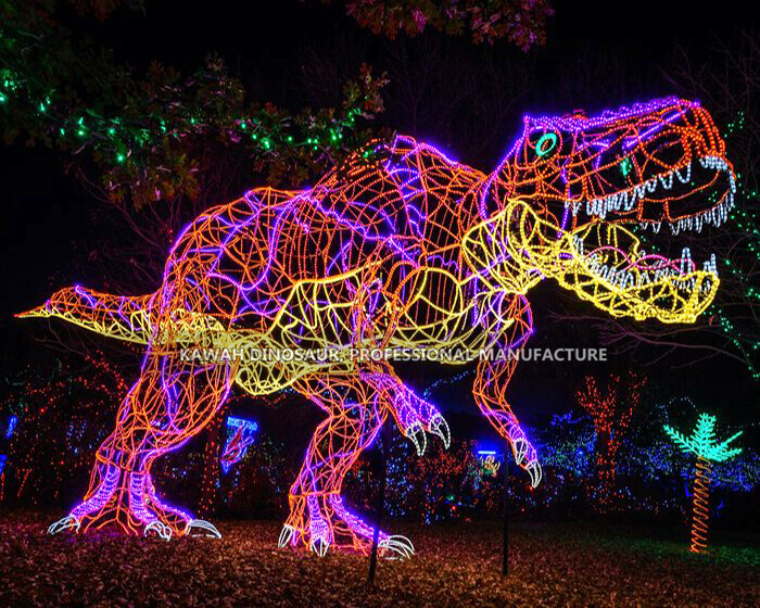Colorful Outdoor T-Rex Dinosaur Lighting Lanterns Festival Decorations China Manufacturer CL-2608