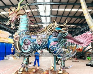 OEM/ODM China Life Size Animatronic Chinese Dragon Statue