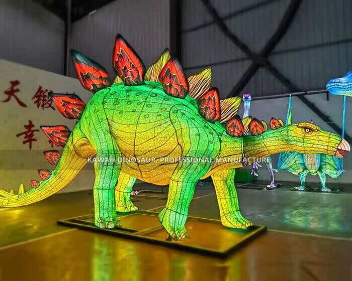 Dinosaur Lanterns Customized Realistic Stegosaurus Lantern Led Lighting Factory In China CL-2618