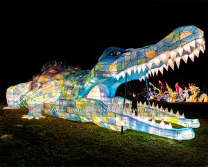 Giant Crocodile Tunnel Lanterns Waterproof Lighting Festival Holiday CL-2643