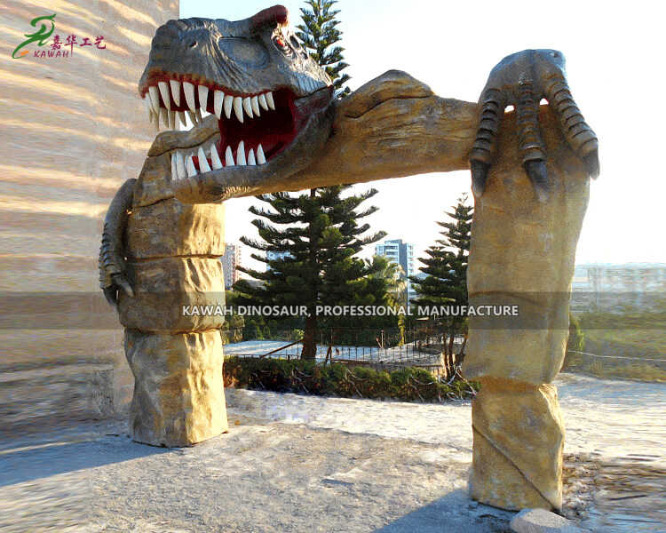 Making Park Gates Dinosaur Park Entrance Transport and Packaging Safety