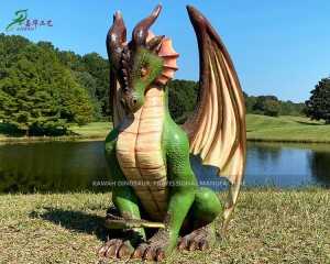 Outdoor Decoration Griffin Dragon Statue Customized Service