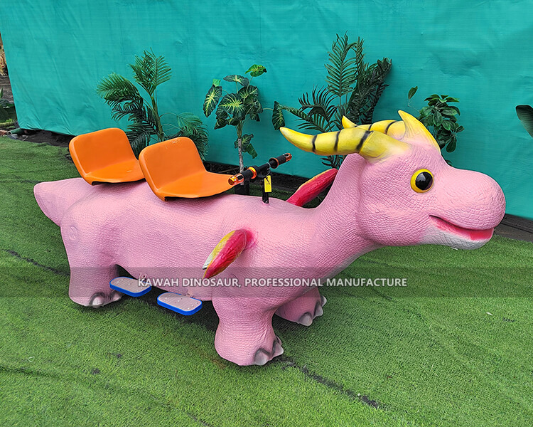 Pink Color Lovely Electric Ride On Dinosaur Playground Children Riding Battery Car ER-856