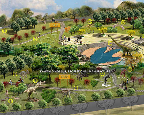 Dinosaur Jurassic Theme Park Design