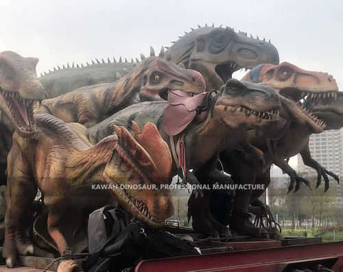 Dinosaurs were transported to dinosaur park in China