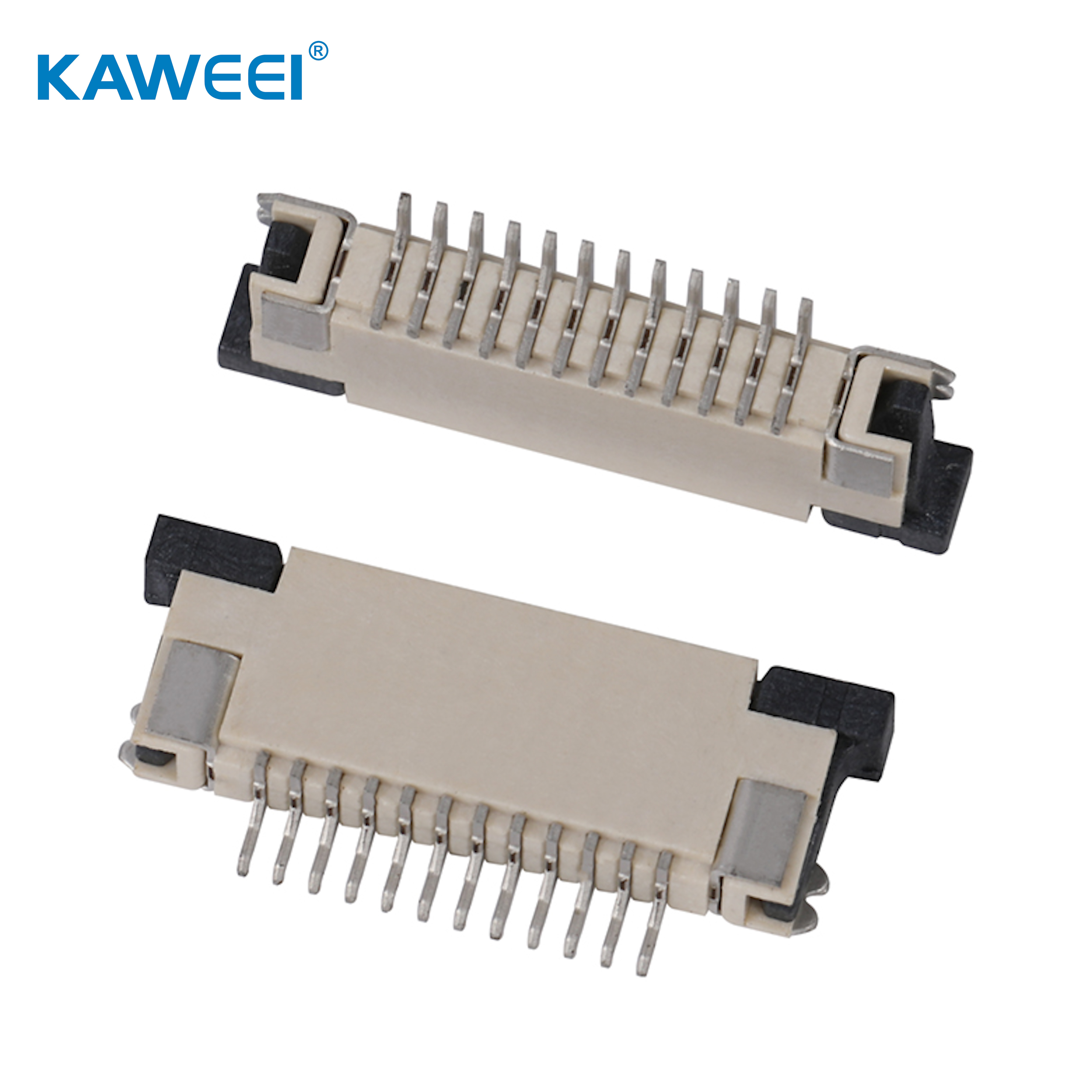 1.0mm pitch ffc/fpc pull type SMT upper contact connector wire to board connector