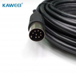 D SUB Male to Big DIN 8Pin Power Cable Assembly