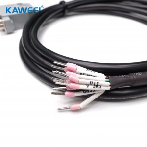 RS232 DB15Pin kabel pemasangan D SUB perempuan kabel data kuasa komputer untuk mesin