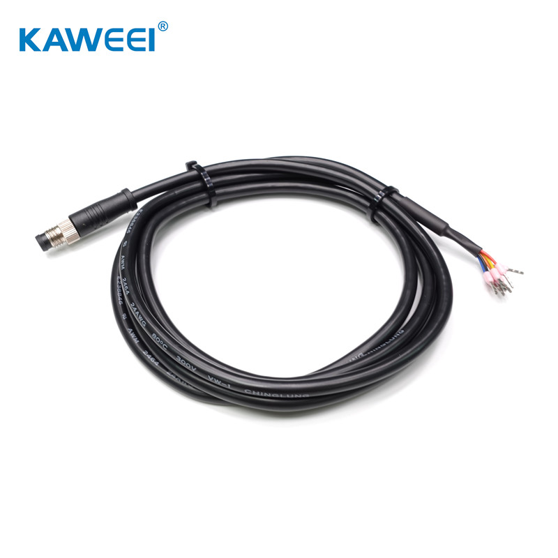 ODM M8 6PIN Male IP68 Waterproof cable assembly-02 (2)