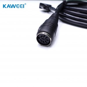 Naujo dizaino kabelis DB9P M iki DIN8P M/F kabelio mazgas