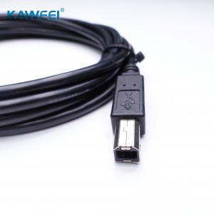 USB B Зан ба кабели USB AM барои принтер