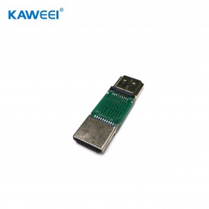 HDMI A Male 19pin Ibhodi ukuya kwiBhodi Connector