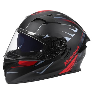 DOT Full Face Double Visor Motorcycle Helmet Cascos