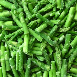 Nieuwe oogst IQF groene asperges