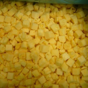 Export Bulk IQF Frozen Diced Pineapple