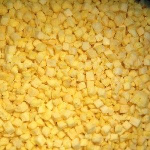Exportar a granel IQF ananás en dados conxelados