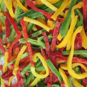 Goede kwaliteit IQF Frozen Pepper Strips Blend