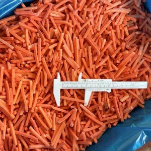 Bandes de carottes surgelées IQF pour aliments sains