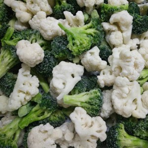IQF Hoʻohui ʻia ʻo Broccoli Cauliflower Mixed Winter Blend