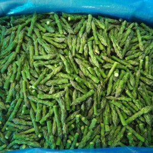 IQF Frozen Green Asparagus tips en besunigings