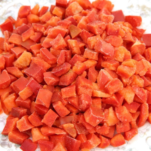 IQF Frozen Red Peppers Diced freezing peppers (1)